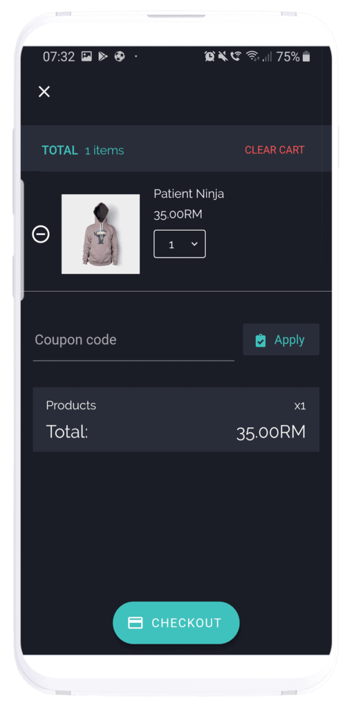 Specommerce Checkout page