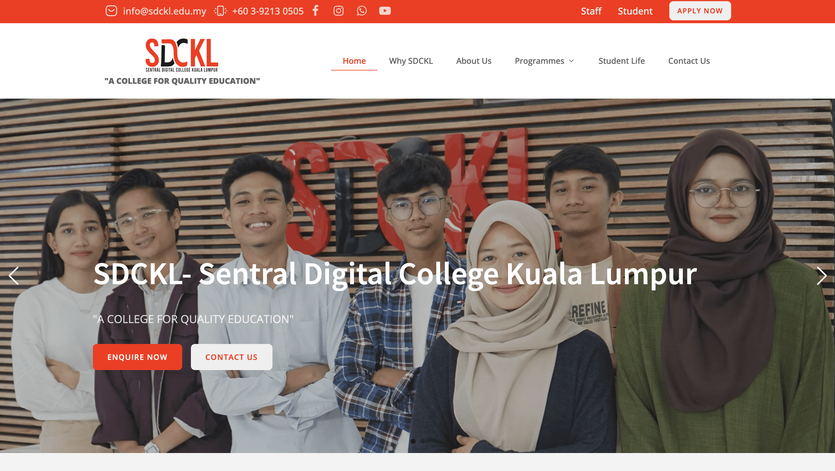SDC KL Website Design Malaysia by Specflux Solution