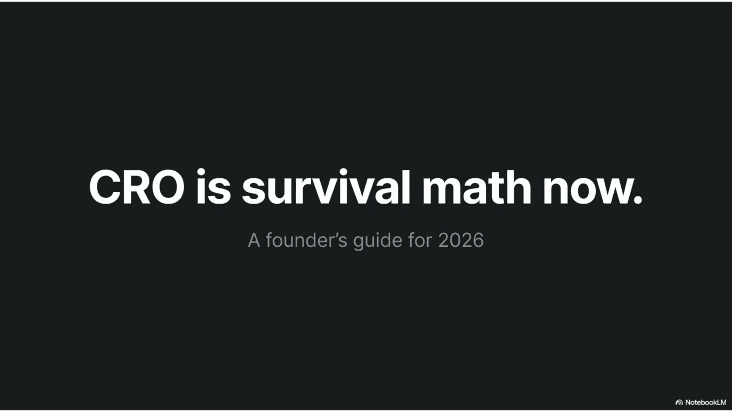 CRO Is Survival Math Now: A Founder’s Guide to Holding Revenue Flat When AI Search Cuts 25% of Your Traffic